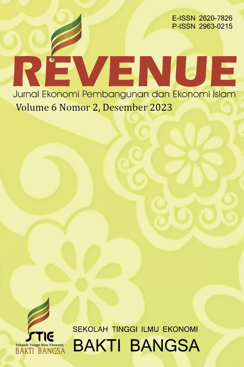 					View Vol. 6 No. 02 (2023): Revenue : Jurnal Ekonomi Pembangunan dan Ekonomi Islam
				